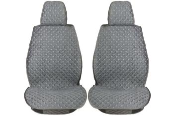 Каркасные накидки для сидений автомобиля из велюра Classic Romb Серый Seintex 317692
