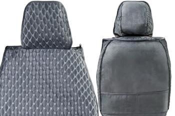3 299 р. Каркасные накидки для сидений автомобиля из велюра Classic Ultra Серо-белый Seintex 317684  с доставкой в г. Пермь. Увеличить фотографию 3