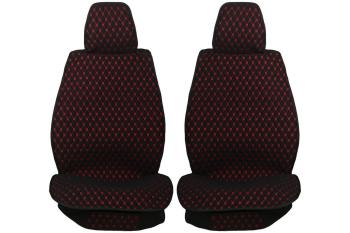 Каркасные накидки для сидений автомобиля из ткани Classic Ultra Черно-красный Seintex 317855