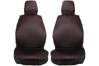 Каркасные накидки для сидений автомобиля из ткани Black Red Черно-красный Seintex 317797
