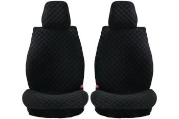 Каркасные накидки для сидений автомобиля из велюра Classic Romb Черно-синий Seintex 317853