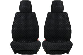 Каркасные накидки для сидений автомобиля из велюра Classic Ultra Черно-серый Seintex 317678