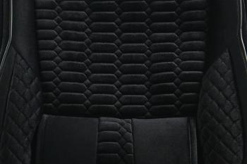 3 699 р. Каркасные накидки для сидений автомобиля из велюра Comfort Черный Seintex 317888  с доставкой в г. Пермь. Увеличить фотографию 4