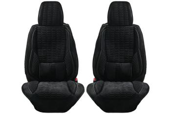 Каркасные накидки для сидений автомобиля из велюра Comfort Черный Seintex 317888