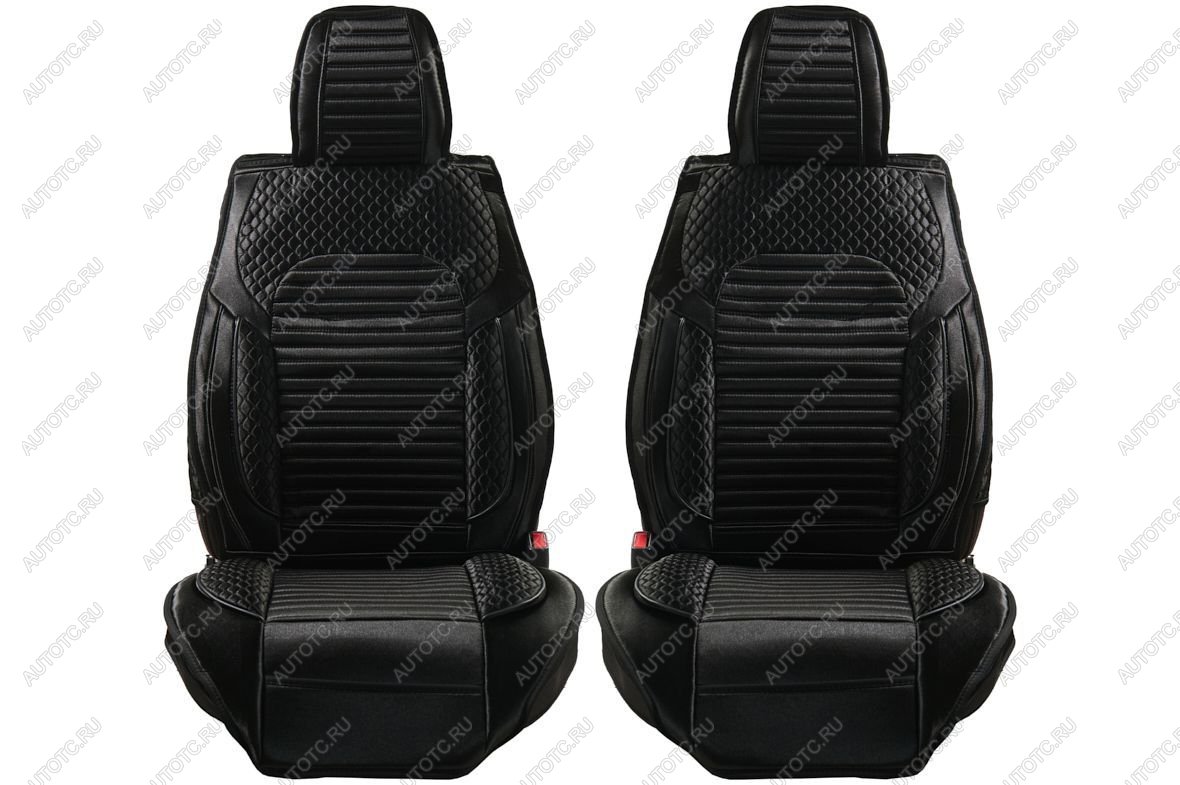 4 399 р. Каркасные накидки для сидений автомобиля из велюра Premium Черный Seintex 317697  с доставкой в г. Пермь