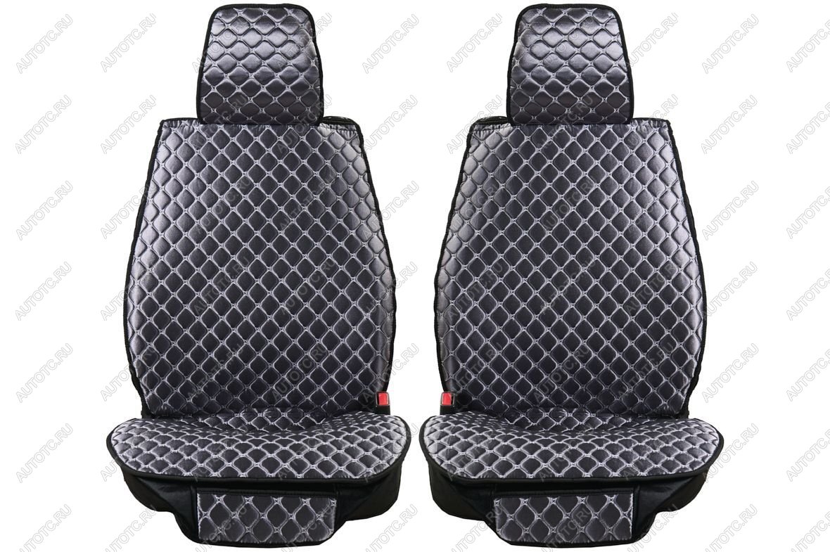 3 899 р. Каркасные накидки для сидений автомобиля из велюра Silver Серый Seintex 317676  с доставкой в г. Пермь