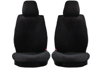 Каркасные накидки для сидений автомобиля из велюра Soty Черно-красный Seintex 317705
