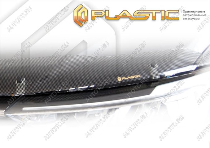 2 299 р. Дефлектор капота Шелкография черная CA Plastic на Chery Tiggo 4 I поколение рестайлинг, джип/suv 5 дв. 2024 - н.в.  с доставкой в г. Пермь