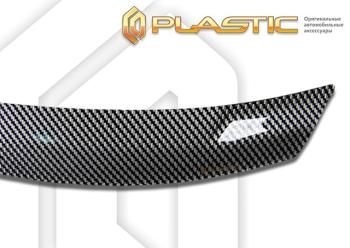 2 699 р. Дефлектор капота CA-Plastic  Geely Okavango (2021-2025) (Шелкография карбон серебро)  с доставкой в г. Пермь. Увеличить фотографию 2