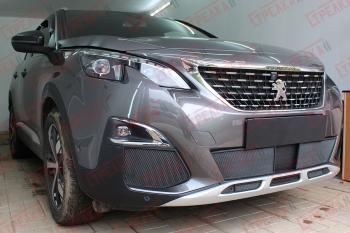2 999 р. Защита радиатора (боковые) Стрелка11 Стандарт Peugeot 3008 2 (2016-2025) (черные)  с доставкой в г. Пермь. Увеличить фотографию 2