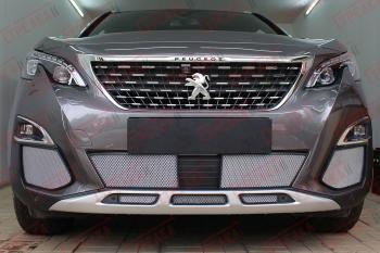 3 179 р. Защита радиатора (боковые) Стрелка11 Стандарт  Peugeot 3008  2 (2016-2025) (хром)  с доставкой в г. Пермь. Увеличить фотографию 2