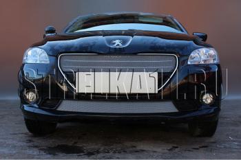 Защита радиатора (верх) Стрелка11 Стандарт Peugeot 301 (2012-2017) (хром)