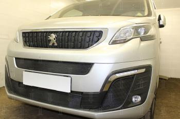 5 699 р. Защита радиатора (середина, низ) Стрелка11 Стандарт Peugeot Traveller K0 L2 дорестайлинг (2016-2024) (черная)  с доставкой в г. Пермь. Увеличить фотографию 3