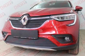 3 499 р. Защита радиатора (низ 2 части) Стандарт Renault Arkana (2019-2025) (черная)  с доставкой в г. Пермь. Увеличить фотографию 2