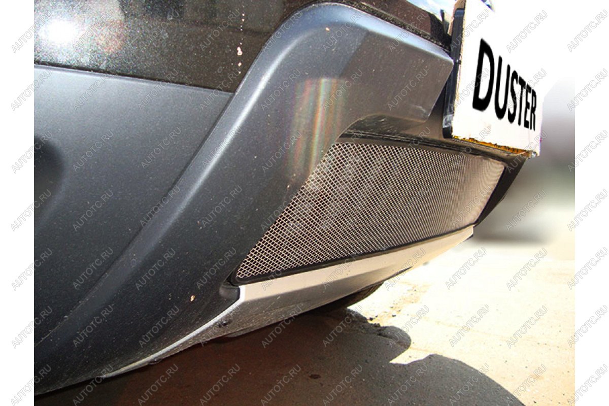 3 179 р. Защита радиатора Стандарт  Renault Duster  HS (2010-2015) дорестайлинг (хром)  с доставкой в г. Пермь