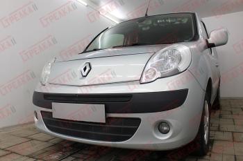 3 689 р. Защита радиатора (низ) Стрелка11 Стандарт  Renault Kangoo  KW0 (2008-2013) дорестайлинг (черная)  с доставкой в г. Пермь. Увеличить фотографию 3