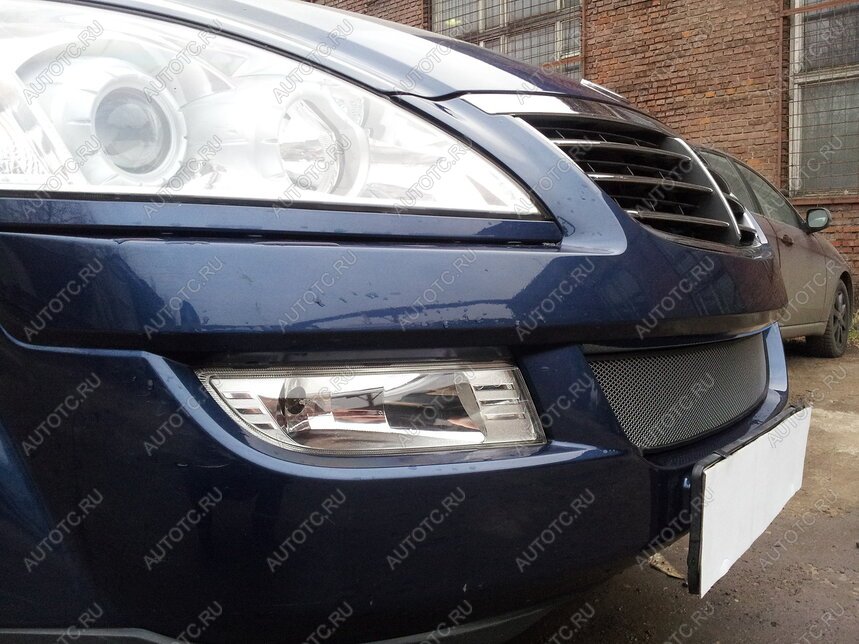 3 079 р. Защита радиатора Стрелка11 Стандарт  SSANGYONG Kyron (2005-2007) дорестайлинг (хром)  с доставкой в г. Пермь