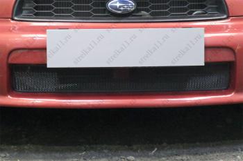 Защита радиатора Стрелка11 Стандарт Subaru Impreza  GG (2000-2002) хэтчбэк дорестайлинг (черная)