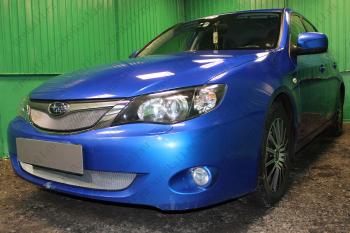 3 079 р. Защита радиатора (верх) (V2.0) Стрелка11 Стандарт  Subaru Impreza ( GE,  GH) (2007-2012) седан, хэтчбэк (хром)  с доставкой в г. Пермь. Увеличить фотографию 2