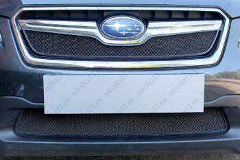 Защита радиатора (низ) Стрелка11 Стандарт Subaru XV  GP/G33 (2016-2017) рестайлинг (черная)