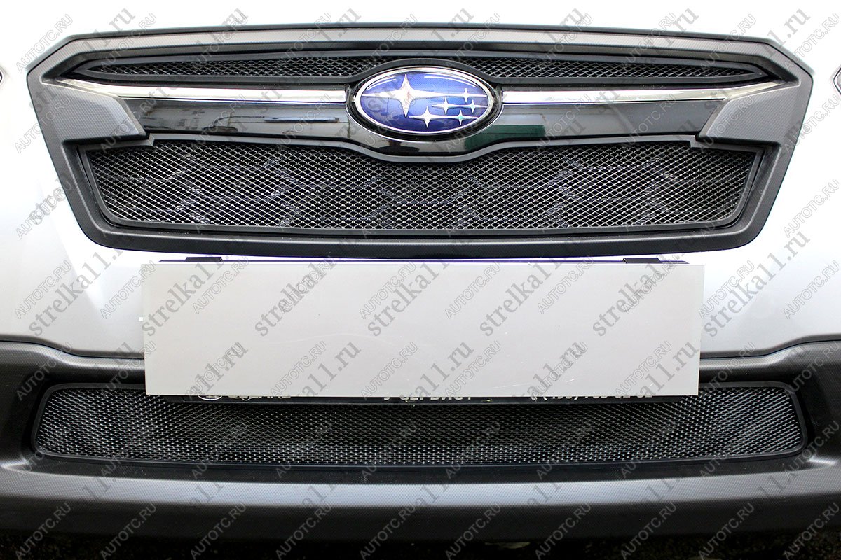 3 079 р. Защита радиатора (низ) Стрелка11 Стандарт Subaru XV GT/G24 дорестайлинг (2017-2021) (черная)  с доставкой в г. Пермь