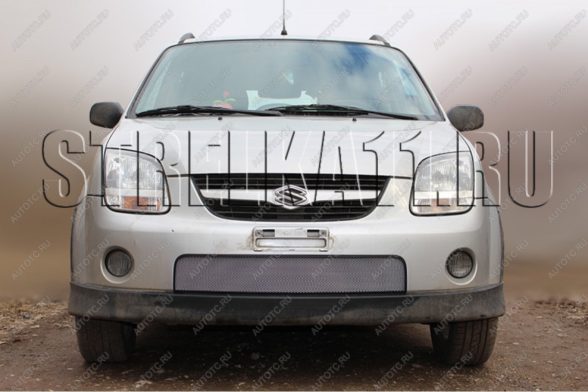 3 079 р. Защита радиатора Стрелка11 Стандарт  Suzuki Ignis (2003-2008) (хром)  с доставкой в г. Пермь