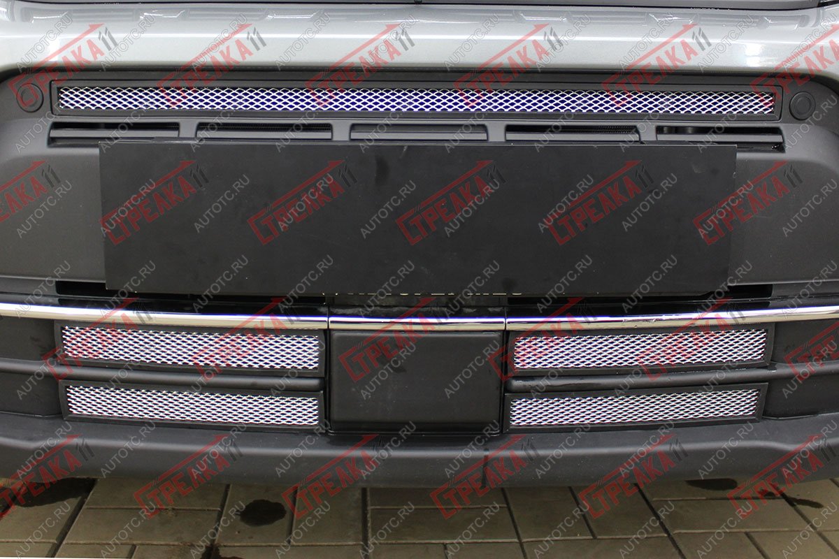 2 399 р. Защита радиатора Стрелка11 Стандарт Suzuki Vitara LY рестайлинг (2018-2025) (хром)  с доставкой в г. Пермь