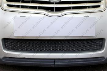 Защита радиатора Стрелка11 Стандарт Toyota Avensis ( T250 седан,  T250 универсал) (2006-2008) рестайлинг (черная)