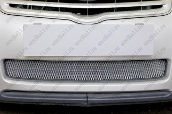 Защита радиатора Стрелка11 Стандарт Toyota Avensis ( T250 седан,  T250 универсал) (2006-2008) рестайлинг (хром)