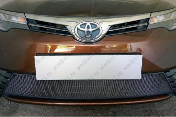 Защита радиатора Стрелка11 Стандарт Toyota Corolla  E180 (2016-2019) рестайлинг (черная)