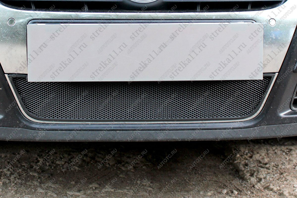 2 899 р. Защита радиатора Стрелка11 Стандарт  Volkswagen Passat  B6 (2005-2011) седан (черная)  с доставкой в г. Пермь