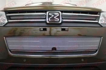 Защита радиатора (низ) Стрелка11 Стандарт Zotye T600 (2014-2021) (хром)