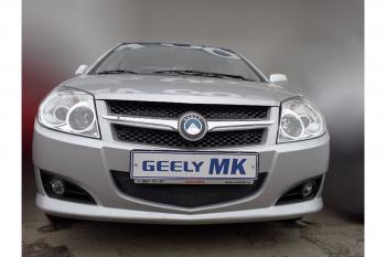 759 р. Зимняя заглушка решетки радиатора Стрелка11  Geely MK (2006-2015) (черная)  с доставкой в г. Пермь. Увеличить фотографию 2