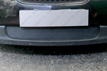 Зимняя заглушка решетки радиатора Стрелка11 KIA Carens  UN (2006-2013) (черная)