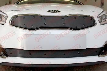 Зимняя заглушка решетки радиатора (низ) Стрелка11 KIA Ceed  2 JD (2015-2018) рестайлинг универсал (черная)
