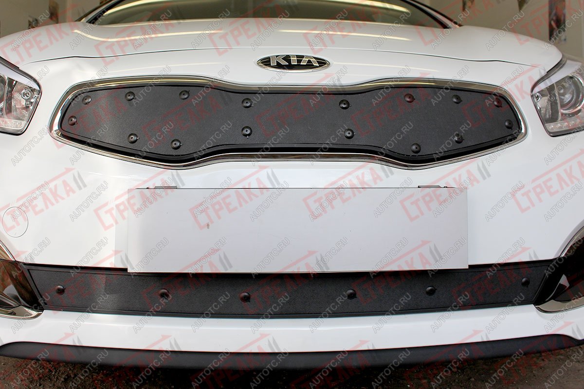 759 р. Зимняя заглушка решетки радиатора (низ) Стрелка11  KIA Ceed  2 JD (2015-2018) рестайлинг универсал (черная)  с доставкой в г. Пермь