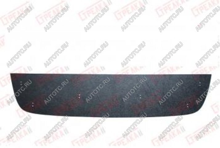 759 р. Зимняя заглушка решетки радиатора (низ с парктроником) Стрелка11 Mitsubishi Pajero Sport QE дорестайлинг (2015-2021) (черная)  с доставкой в г. Пермь