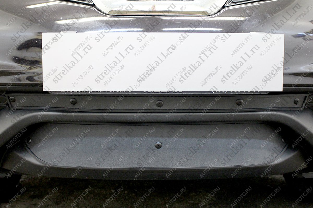 759 р. Зимняя заглушка решетки радиатора Стрелка11  Nissan Juke  1 YF15 (2014-2020) рестайлинг (черная)  с доставкой в г. Пермь