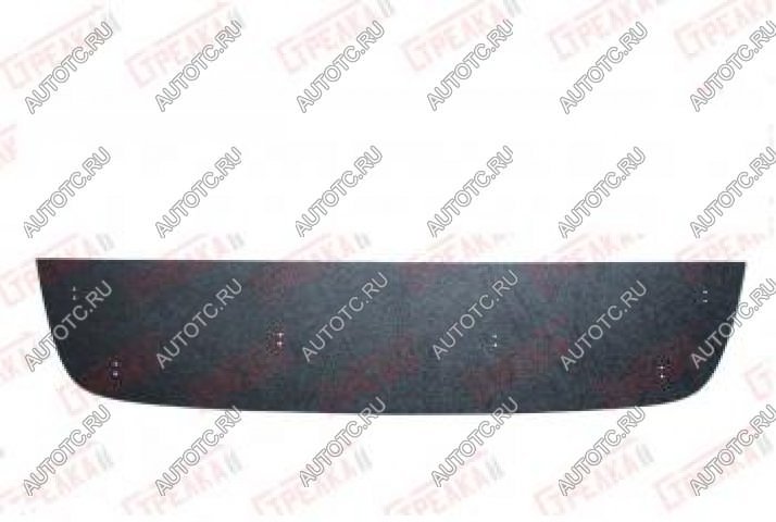 759 р. Зимняя заглушка решетки радиатора (верх) Стрелка11 Nissan Terrano D10 дорестайлинг (2013-2016) (черная)  с доставкой в г. Пермь