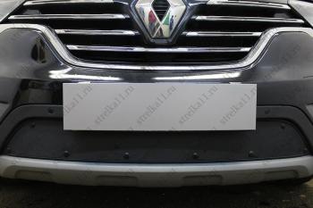 Зимняя заглушка решетки радиатора Стрелка11 Renault Koleos 2 (2016-2025) (черная)