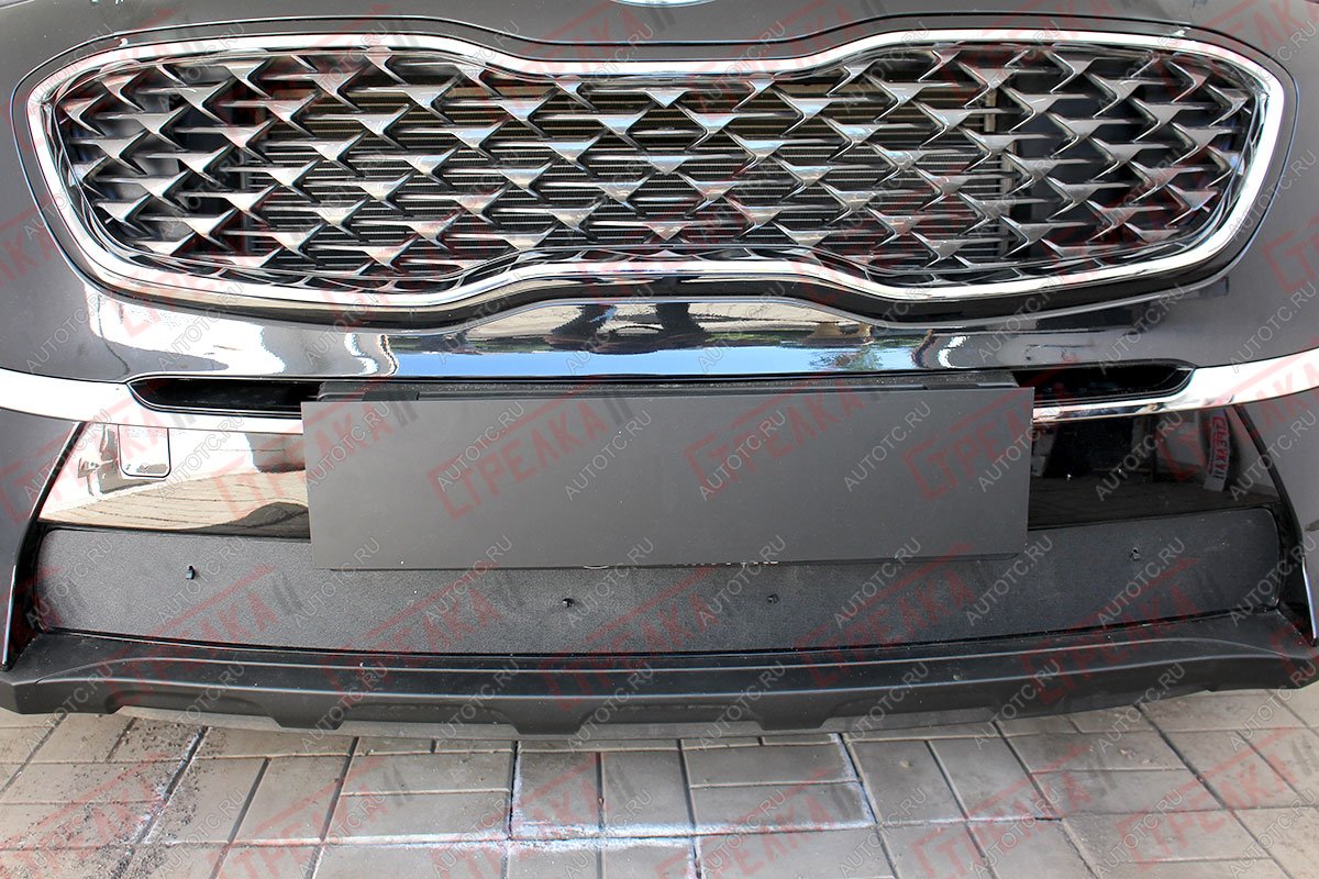 1 489 р. Зимняя защита на стяжке (низ) Стрелка11  KIA Sportage  4 QL (2018-2022) рестайлинг (черная)  с доставкой в г. Пермь