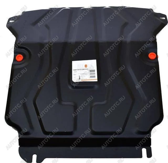 4 199 р. Защита радиатора и картера (V-2,5D) ALFECO Nissan Navara 2 D40 дорестайлинг (2004-2010) (сталь 2 мм)  с доставкой в г. Пермь