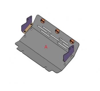 Защита радиатора (V-2,4; 3,0; 3,5 ;2,5TD ; 2,8TD) ALFECO Mitsubishi Pajero ( 2 V30/V40 5 дв.,  2 V20,  2 V30/V40) (1991-1999) дорестайлинг, рестайлинг (алюминий 4 мм)