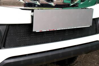 Защита радиатора низ Стрелка11 PREMIUM Mitsubishi L200  5 KK,KL (2015-2019) дорестайлинг (черная)