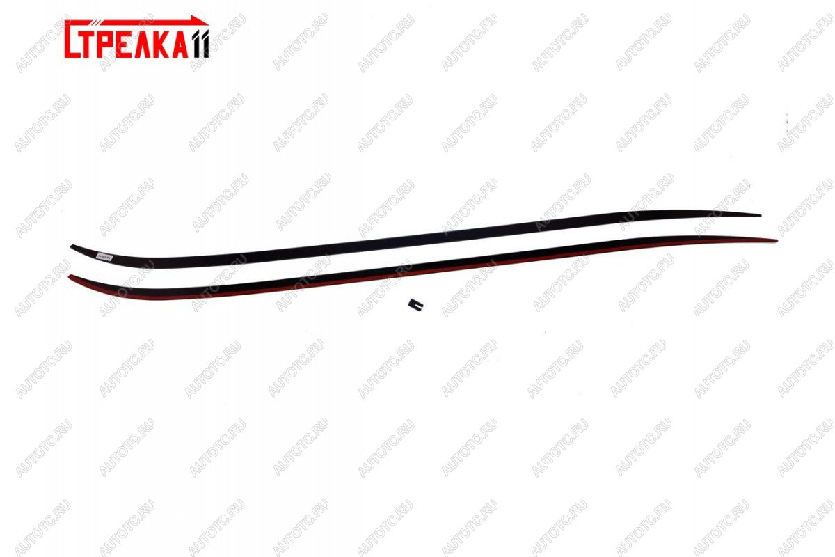 2 899 р. Водостоки лобового стекла Премиум Стрелка11  Chevrolet Malibu 9 (2016-2025) (черные)  с доставкой в г. Пермь