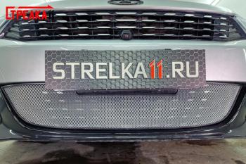 Защита радиатора Стрелка11 (низ) Стандарт Kaiyi Е5 (2021-2025) (хром)