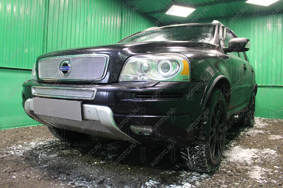 3 599 р. Защита радиатора (середина) Стрелка11 PREMIUM Volvo XC90 C 1-ый рестайлинг (2006-2009) (хром)  с доставкой в г. Пермь