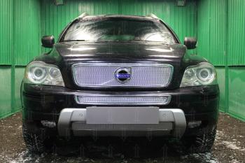 3 599 р. Защита радиатора (середина) Стрелка11 PREMIUM Volvo XC90 C 1-ый рестайлинг (2006-2009) (хром)  с доставкой в г. Пермь. Увеличить фотографию 2