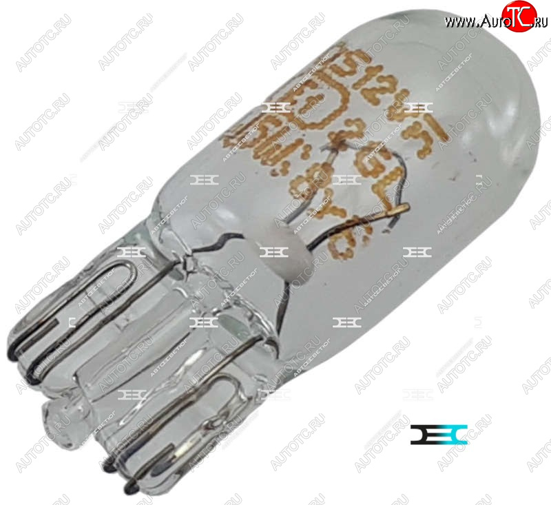 23 р. Автолампа 12V -5W (W5W)(W2,1x9,5d) OSRAM  Acura CL  YA1 (1996-1999) купе (передний габарит,повторитель,безцокольный)  с доставкой в г. Пермь