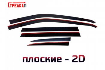 Дефлекторы окон 2D Стрелка11 Jeep Compass MP дорестайлинг (2016-2022)